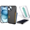 image:imageSmartish iPhone 15 Wallet Case  Screen Protector  Charger Bundle  Wallet Slayer  Tuff Sheet  Crown Joule  2Pack Tempered Glass  Protective Case Wallet  USBCLightning Cable