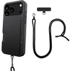 image:imageSmartish iPhone 17 Pro Max Wallet Case  Crossbody Lanyard Strap  Slim  Protective Phone Case Credit Card Holder  Detachable Shoulder Neck Strap for Apple iPhone 17 Pro Max  Black Tie Affair