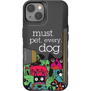 image:imageSmartish  Heart Dogs  iPhone 14 Pro Wallet Case  Wallet Slayer Vol 1 Slim  Protective Credit Card Holder  Fits iPhone 14 ProWallet Slayer Vol 1