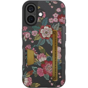 image:imageSmartish  Vintage Floral  iPhone 16 Wallet Case  Wallet Slayer Vol 2 Slim  Protective Kickstand Credit Card Holder  Fits iPhone 16