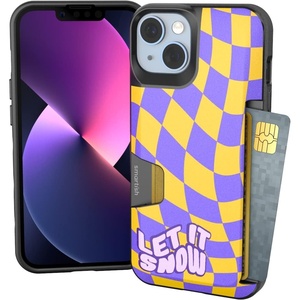 image:imageSmartish  iPhone 14 Wallet Case  Sticker Shock  Wallet Slayer Vol 1 Slim  Protective Y2K Credit Card Holder  Fits iPhone 14Let it Snow