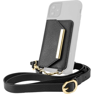image:imageSmartish Stickon Crossbody Wallet  Dancing Queen Side Piece PurseClutch with Detachable Strap amp Card Holder  Fit for iPhone amp Android Phones  Stiletto BlackGoldStiletto BlackGold