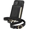 image:imageSmartish iPhone 11 Pro Max Crossbody Case for Women  Dancing Queen PurseClutch with Detachable Strap amp Card Holder  Stiletto BlackGoldStiletto BlackGold