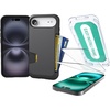 image:imageSmartish iPhone Air Wallet Case  Screen Protector Bundle  Wallet Slayer Vol 1 Tuff Sheet 2Pack Tempered Glass Screen Covers  Extra Strength 9H Glass for Apple iPhone Air  Black