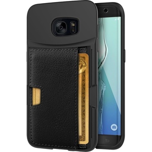 image:imageSmartish Galaxy S7 Edge Wallet Case  Q Card CASE Samsung Slim Protective Kickstand Grip Cover  Wallet Slayer Vol2 CM4  Black OnyxBlack Onyx